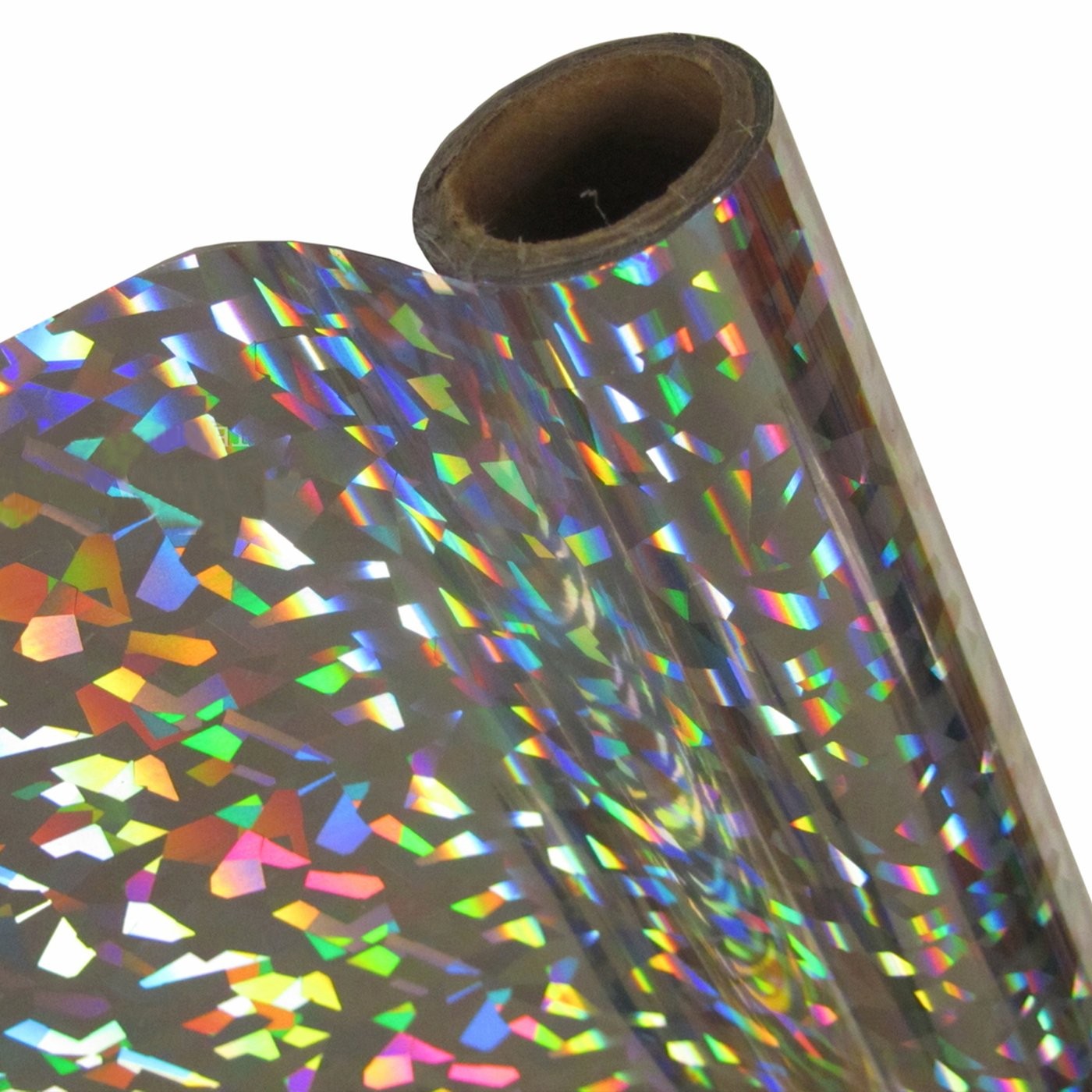 L- FOIL P/IMP LASER LUMINOS CRAQUELADO PLATA 12"X25' S0HP38
