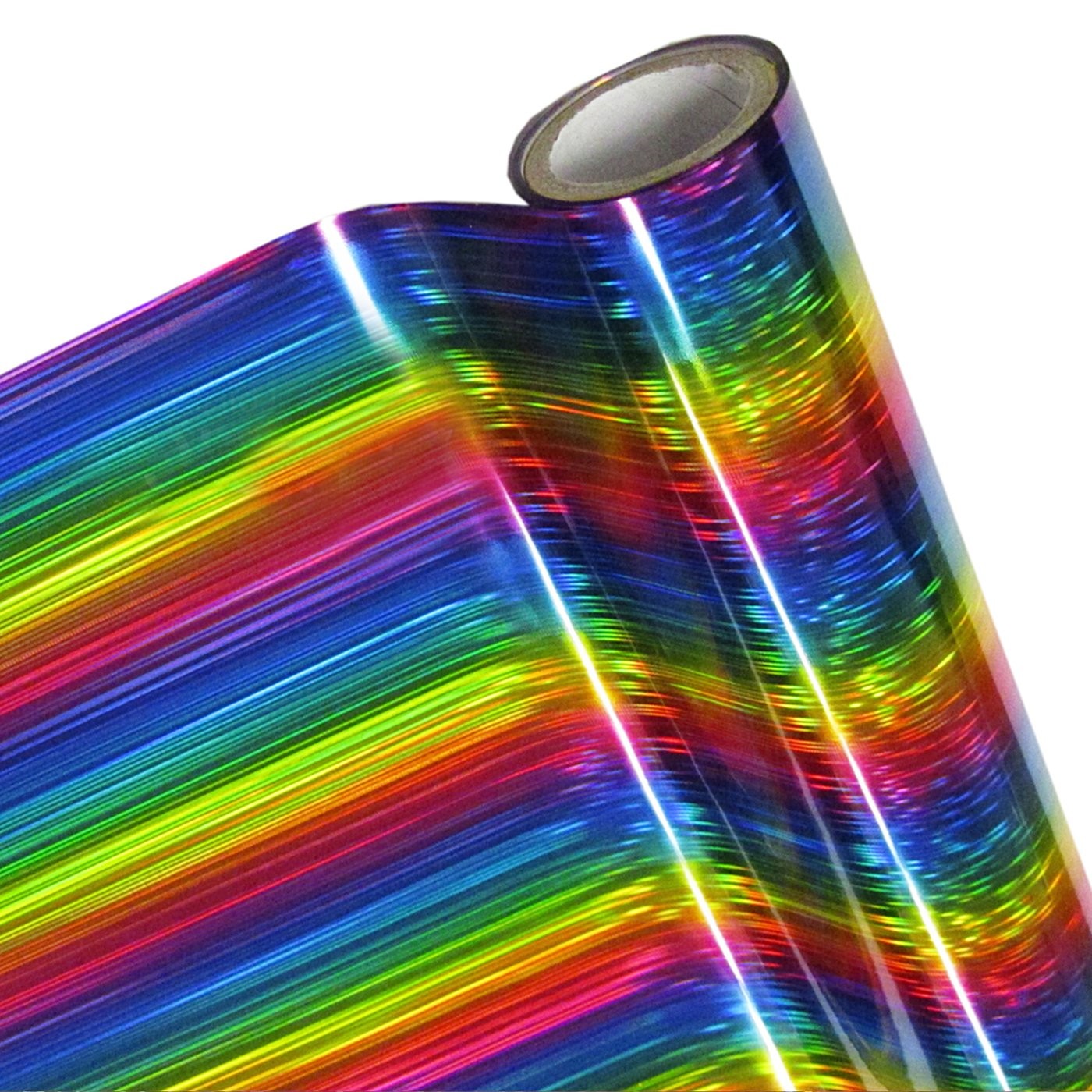 L- FOIL P/IMP LASER LUMINOS ARCOIRIS ESTRELLA 12"X25' MCK162