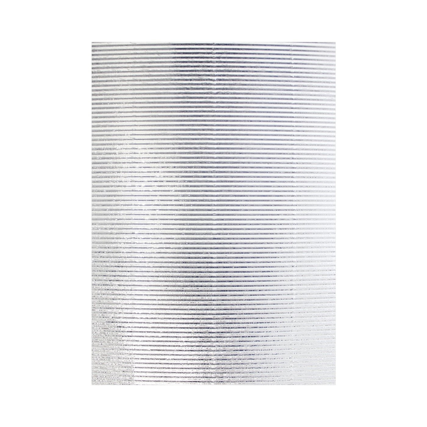 PAQUETE PAPEL CORRUGADO METALICO PLATA 275GR 21CMX29