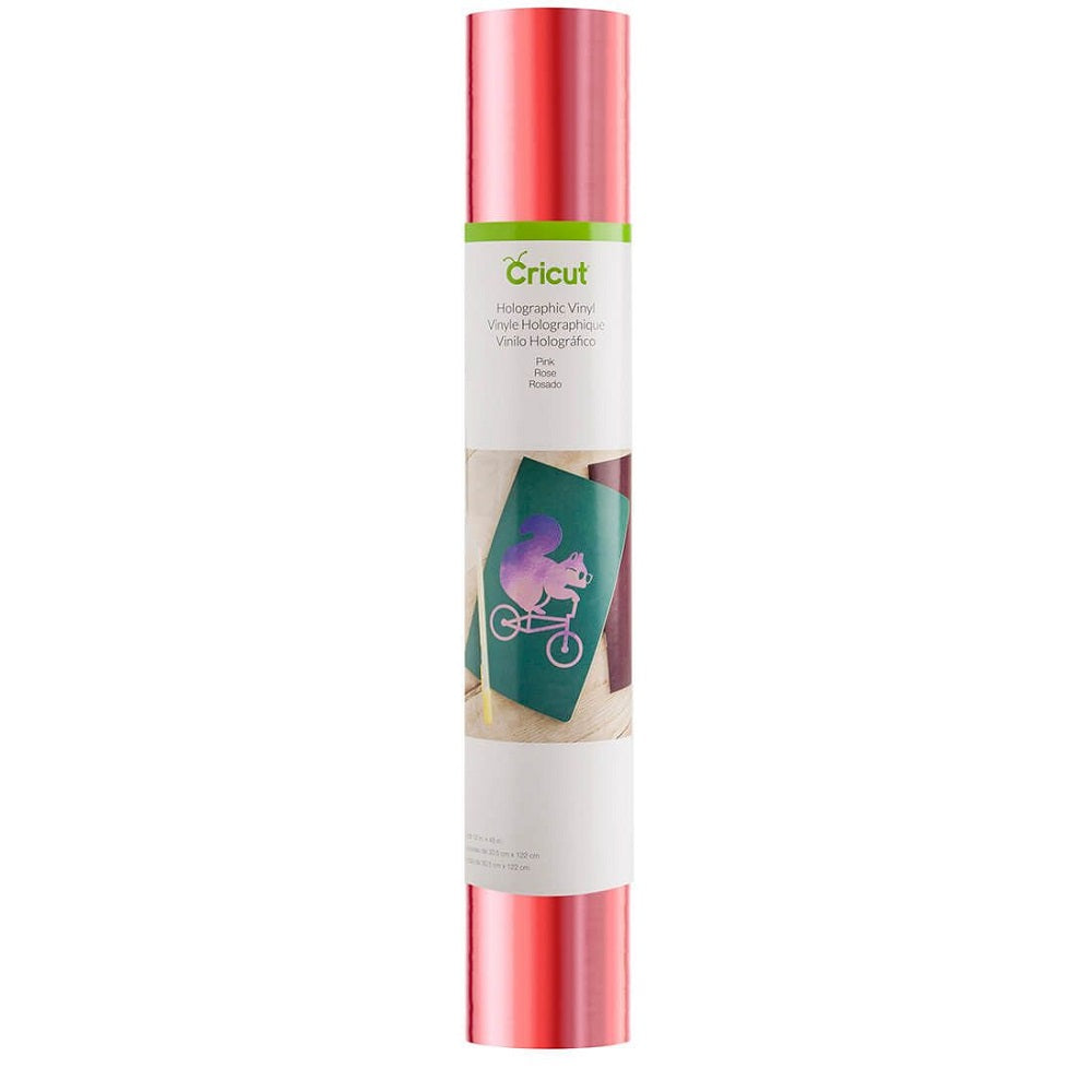 Rollo de vinil holográfico rosa Cricut
