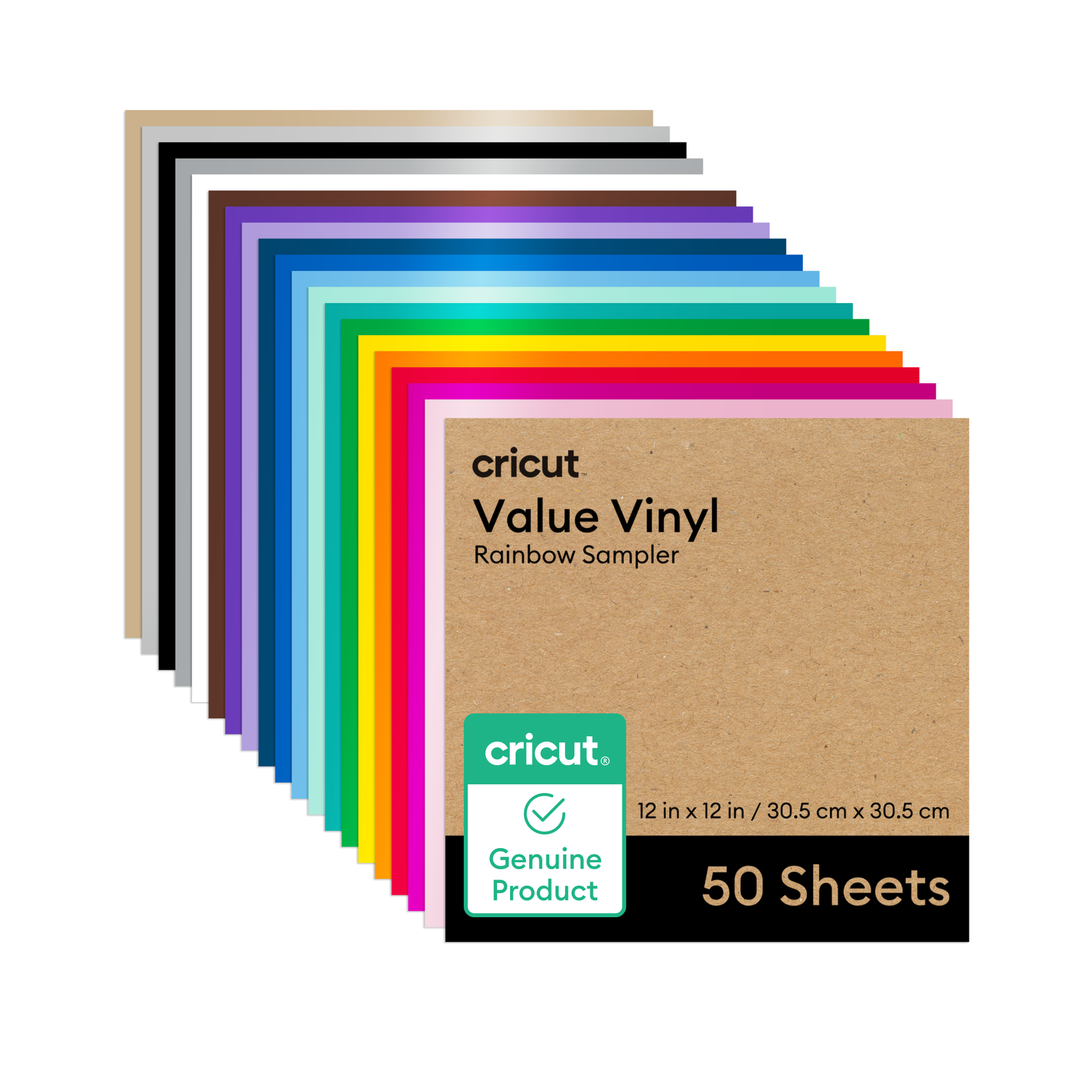 Muestrario 50 Vinil Perm Arcoiris 12x12puLG 2010887 Color