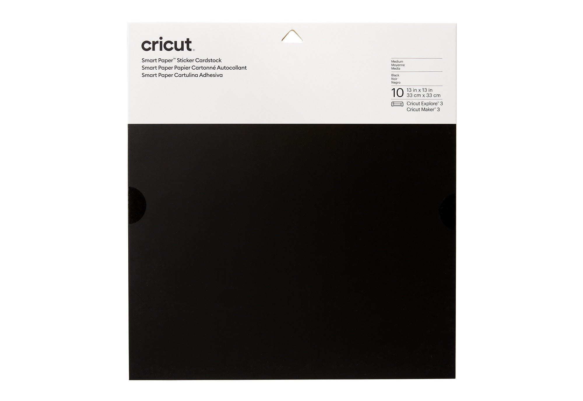 Hojas de Cartulina Adhesiva Smart Negro 13x13 pulg 10 piezas