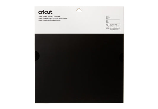 Hojas de Cartulina Adhesiva Smart Negro 13x13 pulg 10 piezas