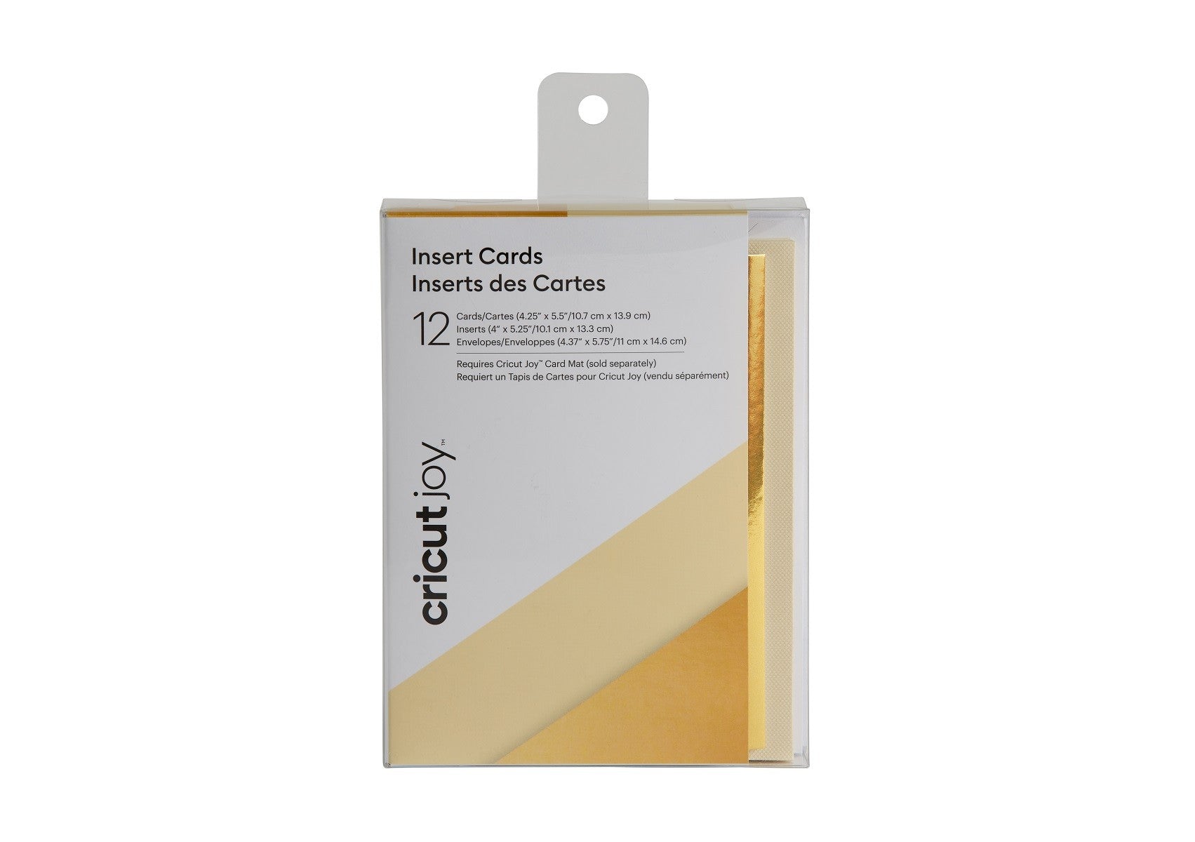 set de tarjetas doradas Cricut