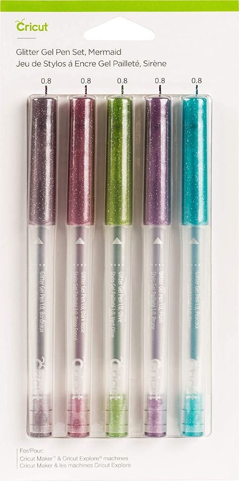 plumas de gel mermaid cricut