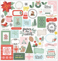 Stickers Chipboard Mittens And Mistletoe