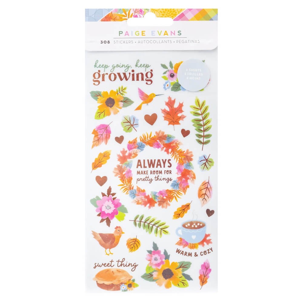 Libro Stickers Paige Evans Garden C/foil Cobre