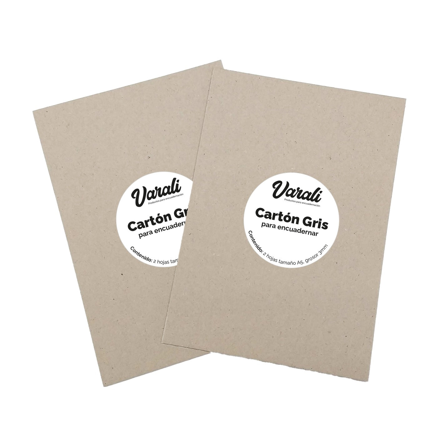 CARTON GRIS P/ENCUADERNAR 2PZ 3MM DE 12x12 PULG 000625 VAR