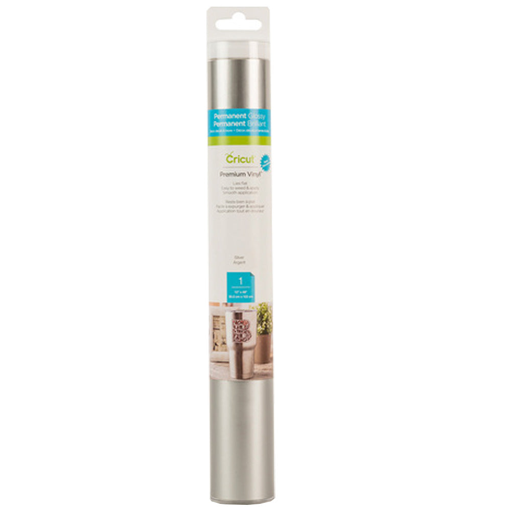 VINIL PERM. PLATA 12X48PULG CRICUT