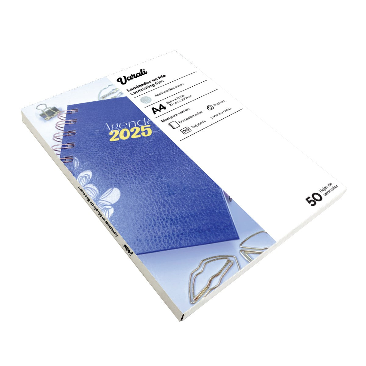 HOJAS LAMINADOR EN FRIO A4*50 TIPO CUERO VARALI 1329
