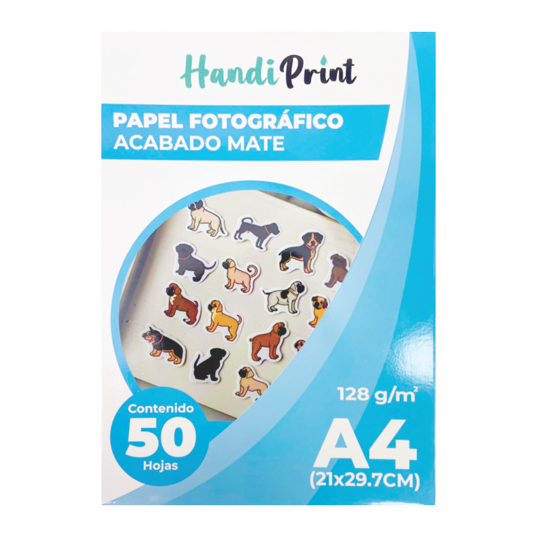 PAPEL FOTOGRAFICO MATE A4*50 128GSM HANDI PRINT 1145