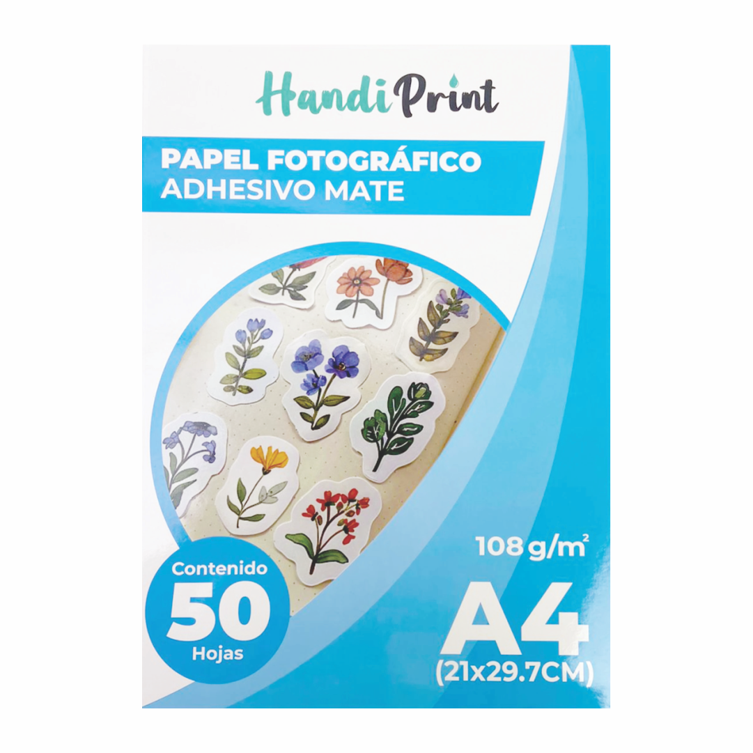 PAPEL FOTOGRAFICO ADH MATE A4*50 108GSM HANDI PRINT 1114