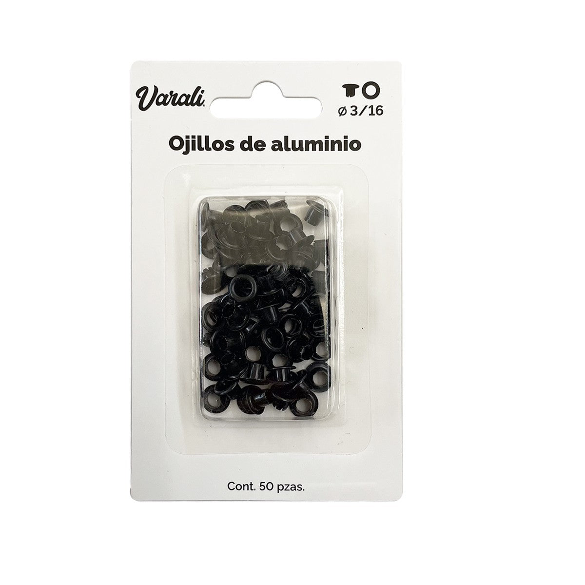 L-OJILLOS 3/16 "NEGRO VARALI