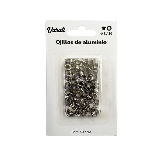 ojillos color plata varali 3/16