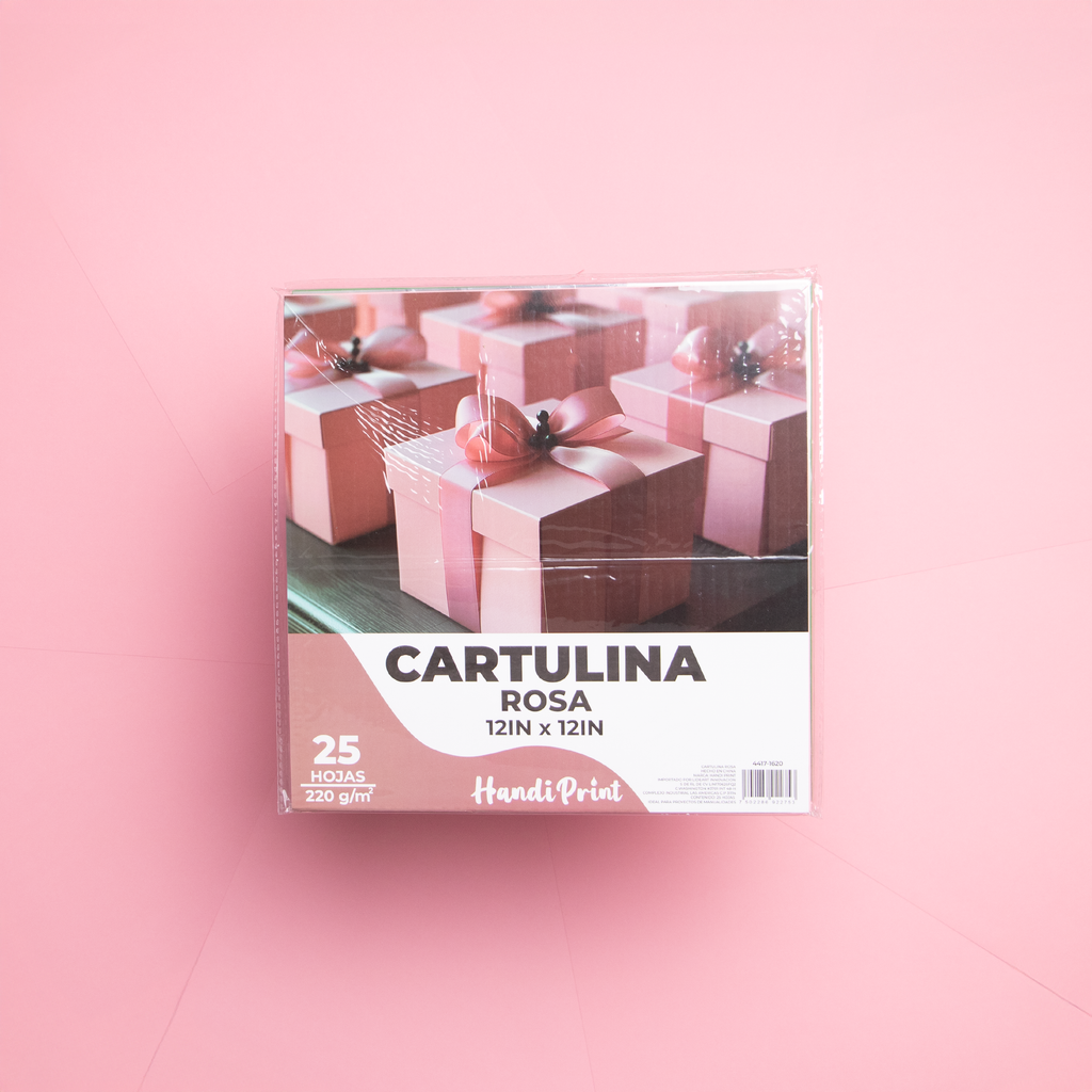 PAQUETE DE CARTULINAS 12X12" PAQ. 25 PZA HANDI PRINT