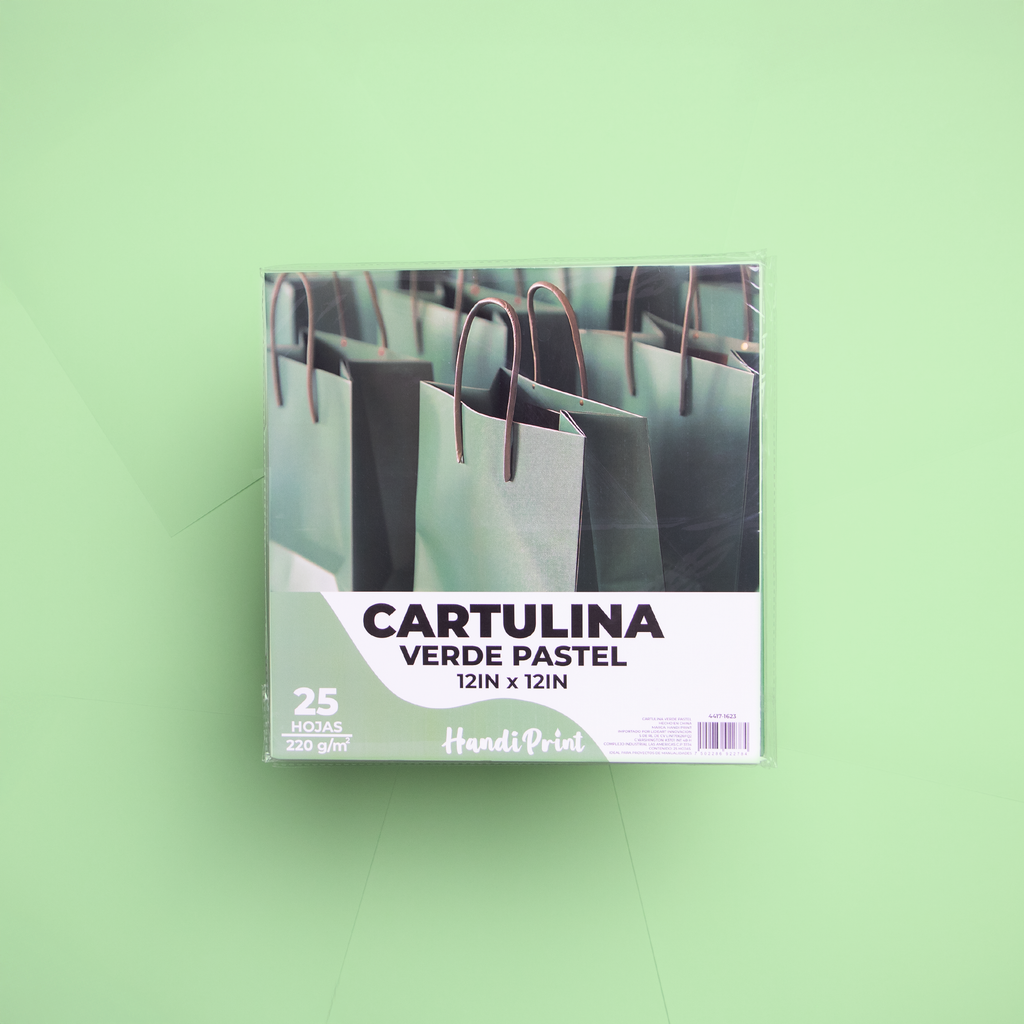 PAQUETE DE CARTULINAS 12X12" PAQ. 25 PZA HANDI PRINT