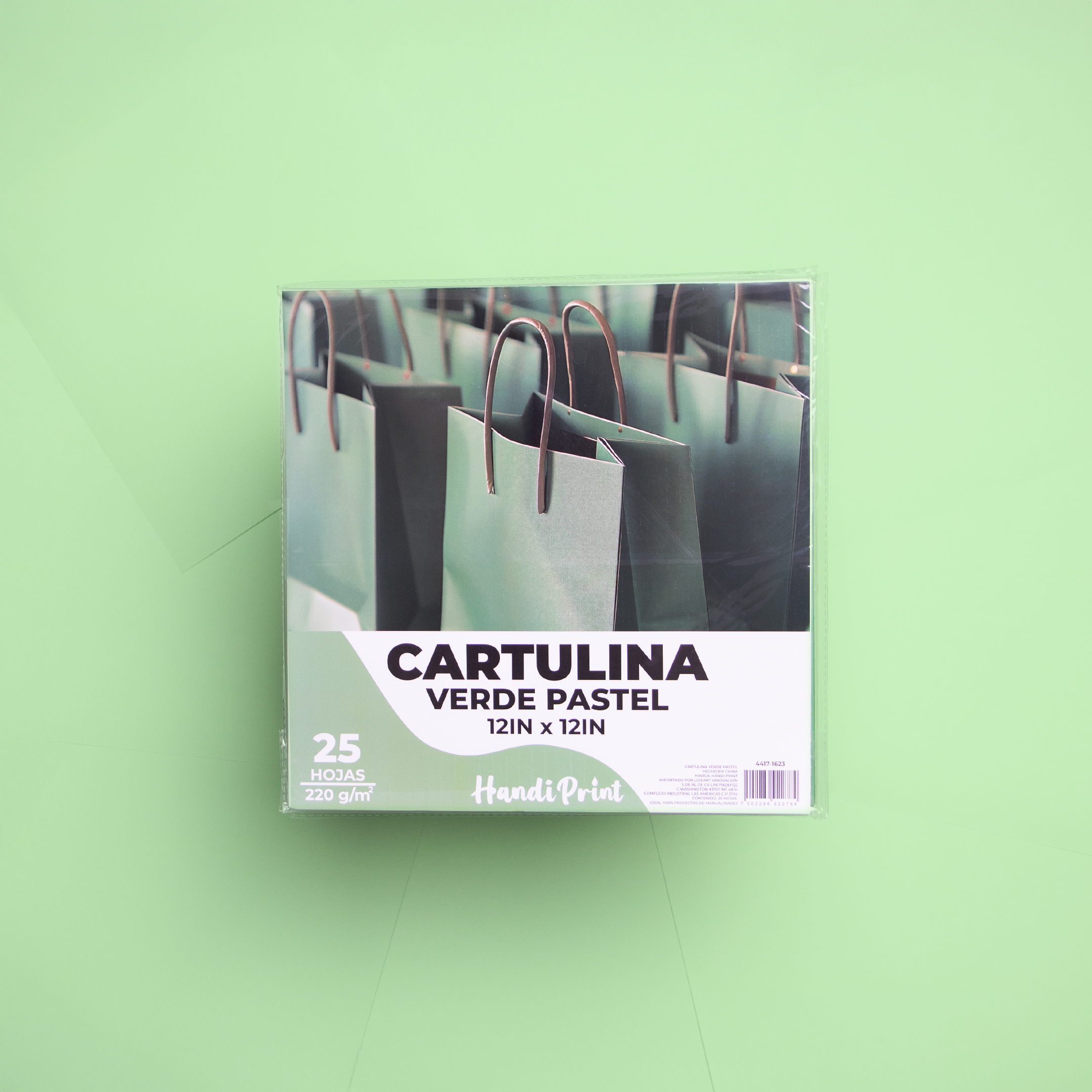 PAQUETE DE CARTULINAS 12X12" PAQ. 25 PZA HANDI PRINT