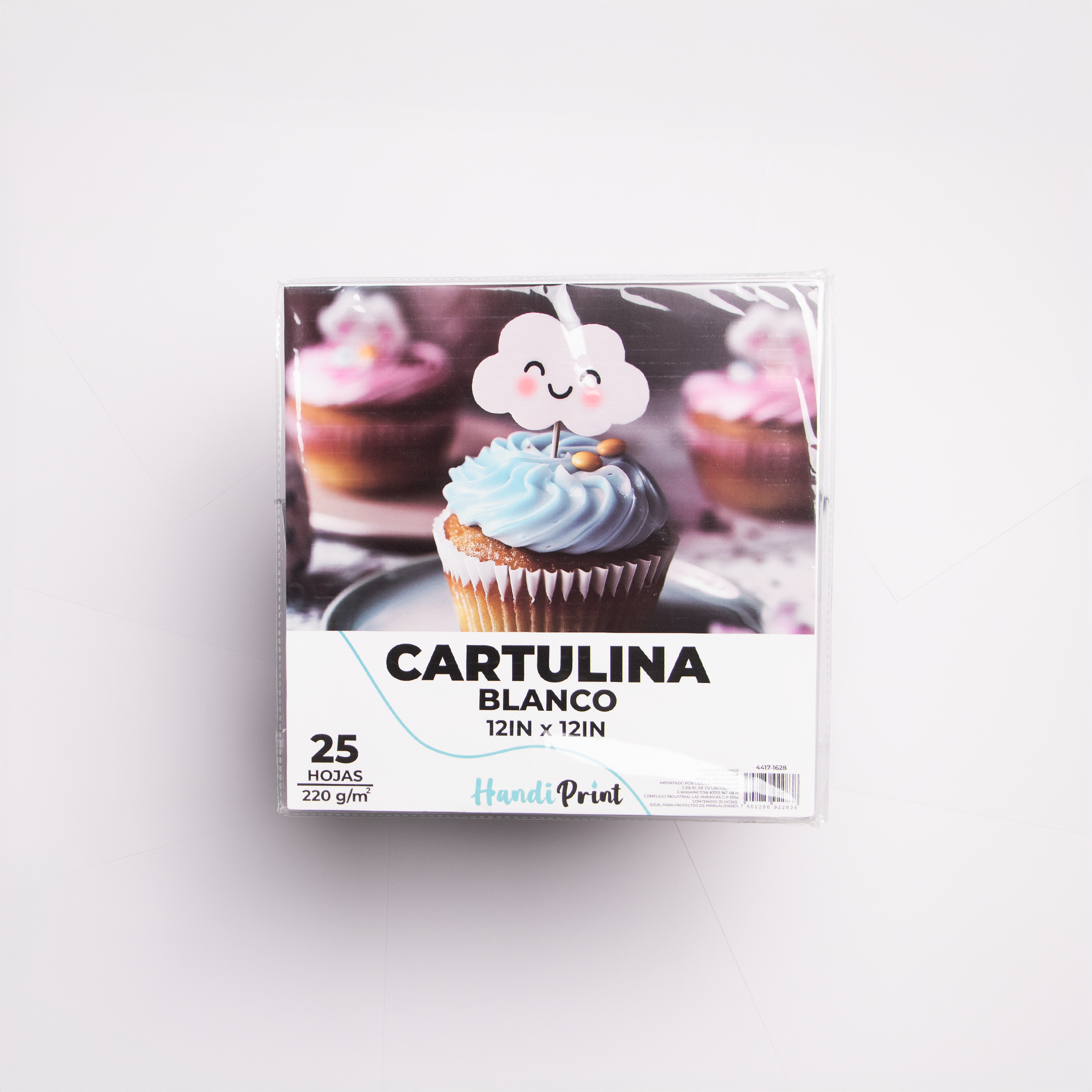 PAQUETE DE CARTULINAS 12X12" PAQ. 25 PZA HANDI PRINT