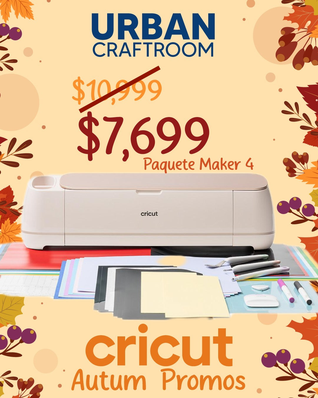 PAQUETE DE PLOTTER DE CORTER MAKER 4 MARFIL 2011289