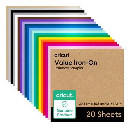 MUESTRARIO 20 IRON ON ARCOIRIS 12X12PULG 2010898
