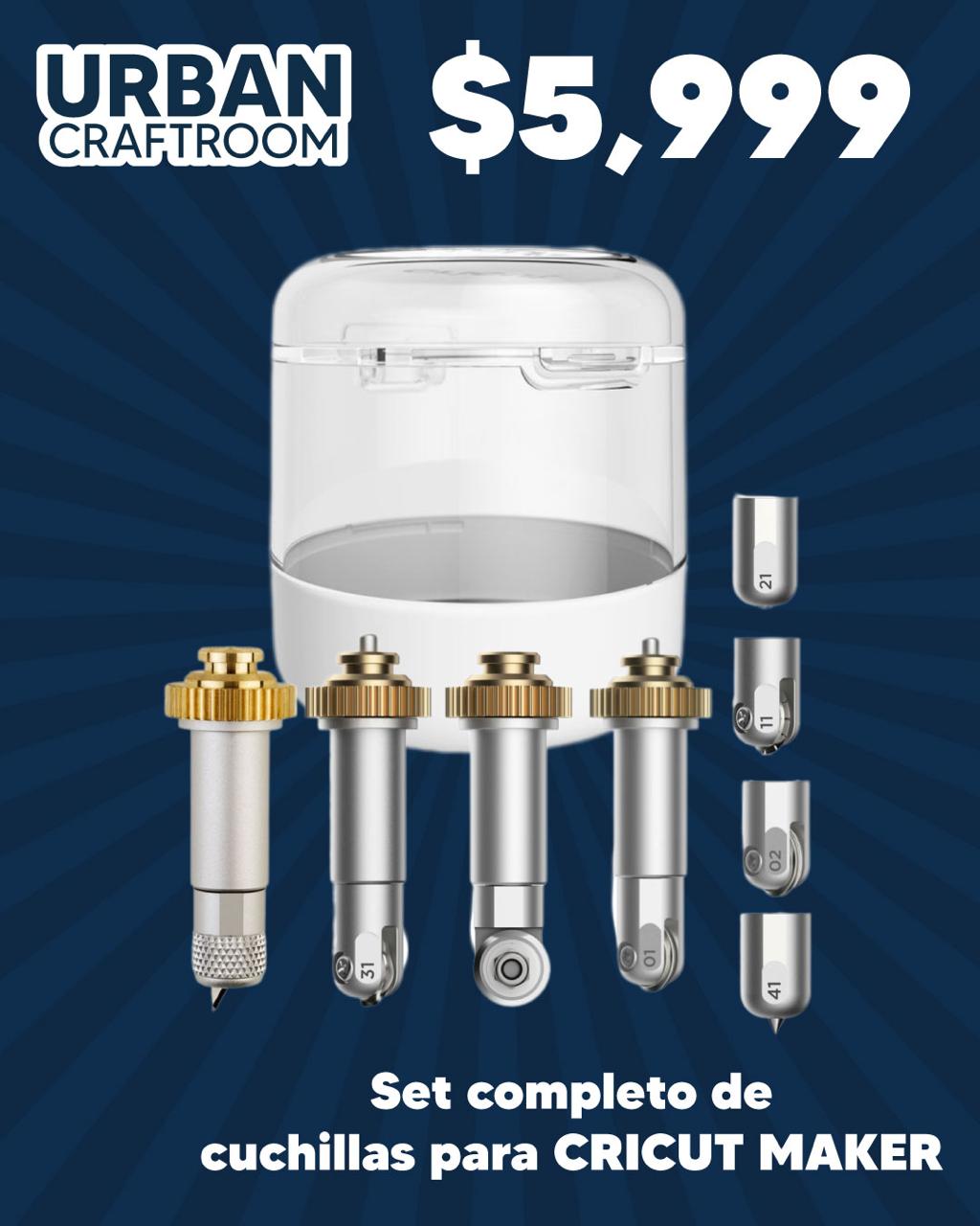 Kit Completo Navajas Cricut Maker Con Organizador