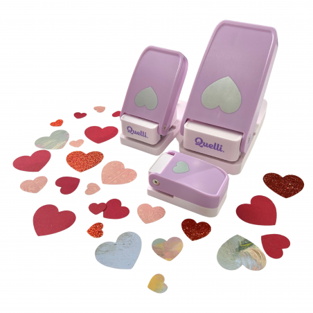 SET PERFORADORAS CORAZONES 3 PZAS QUELLI