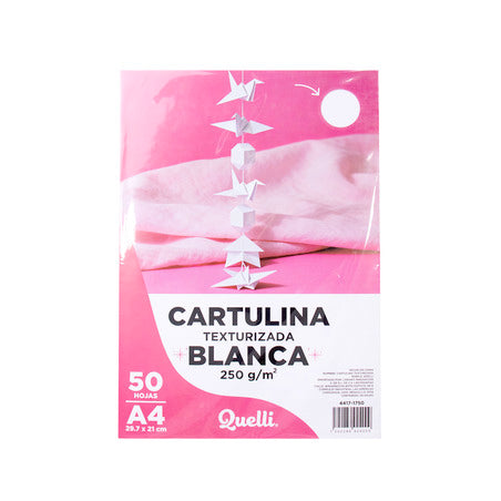 cartulinas texturizadas blancas A4