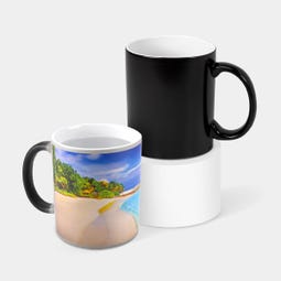 Taza magica negra mate