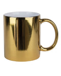 taza espejo dorada